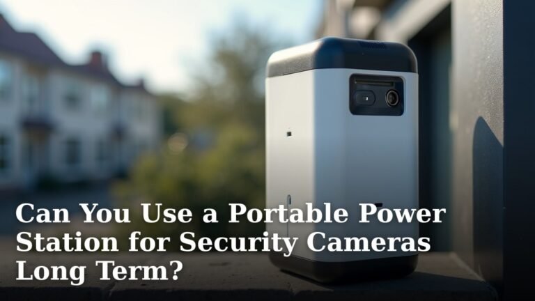 Can You Use a Portable Power Station for Security Cameras Long Term?