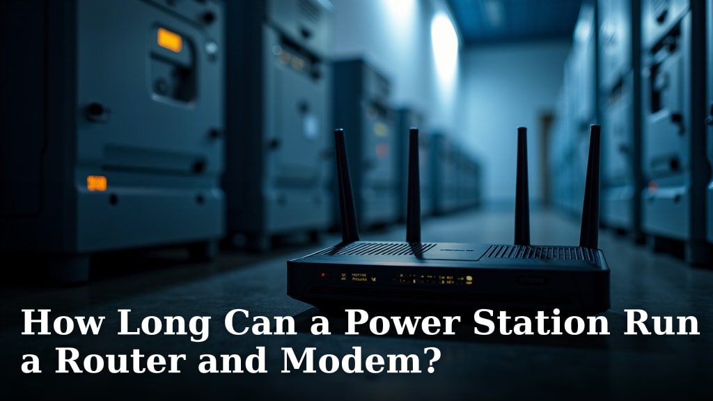 How Long Can a Power Station Run a Router and Modem?