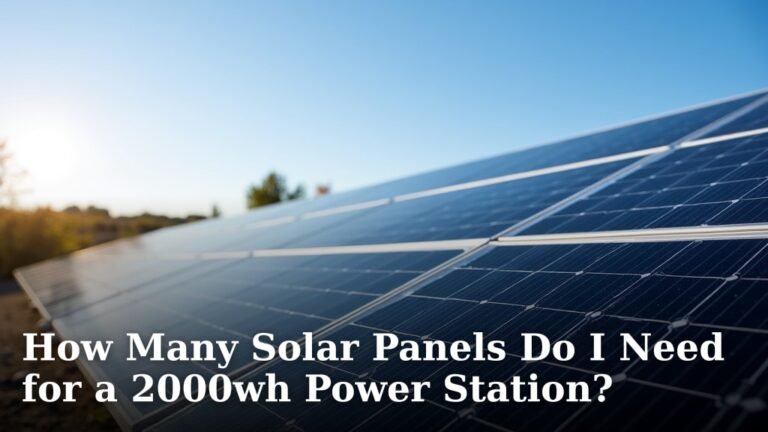 How Many Solar Panels Do I Need for a 2000wh Power Station?