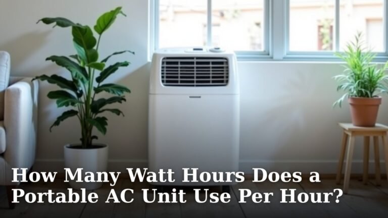 How Many Watt Hours Does a Portable AC Unit Use Per Hour?
