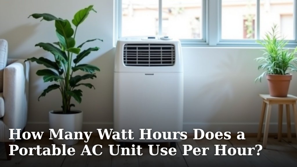 How Many Watt Hours Does a Portable AC Unit Use Per Hour?