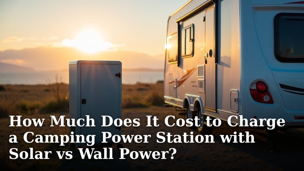 How Much Does It Cost to Charge a Camping Power Station with Solar vs Wall Power?
