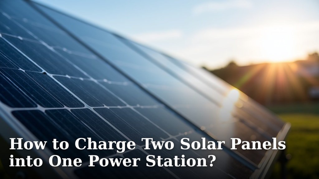 How to Charge Two Solar Panels into One Power Station?