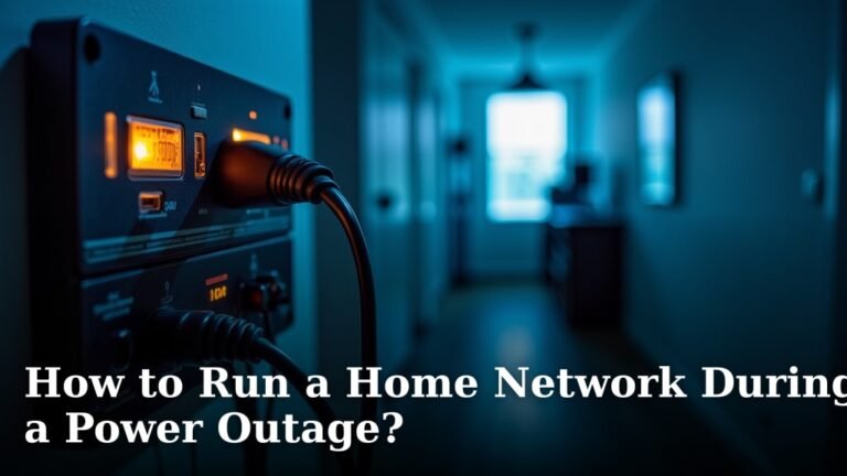 How to Run a Home Network During a Power Outage?