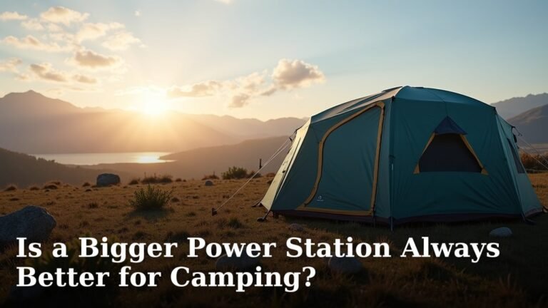 Is a Bigger Power Station Always Better for Camping?