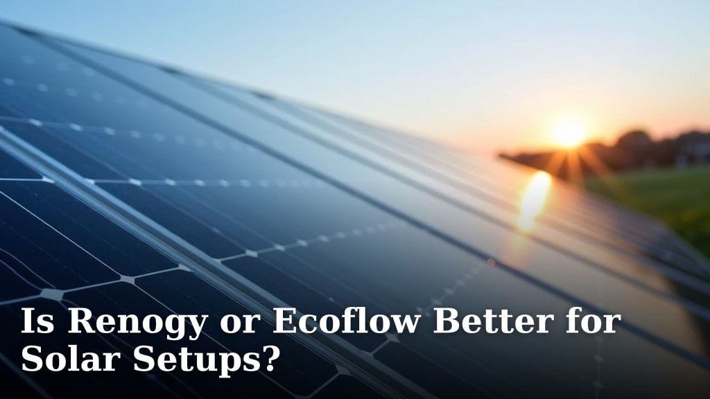 Is Renogy or Ecoflow Better for Solar Setups?