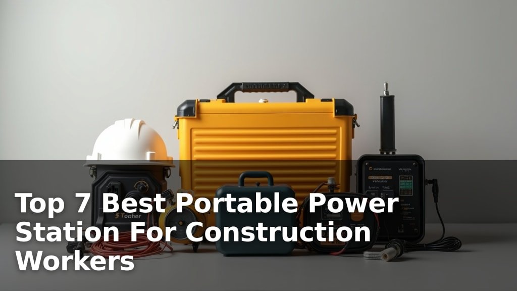 Top 7 Best Portable Power Station For Construction Workers