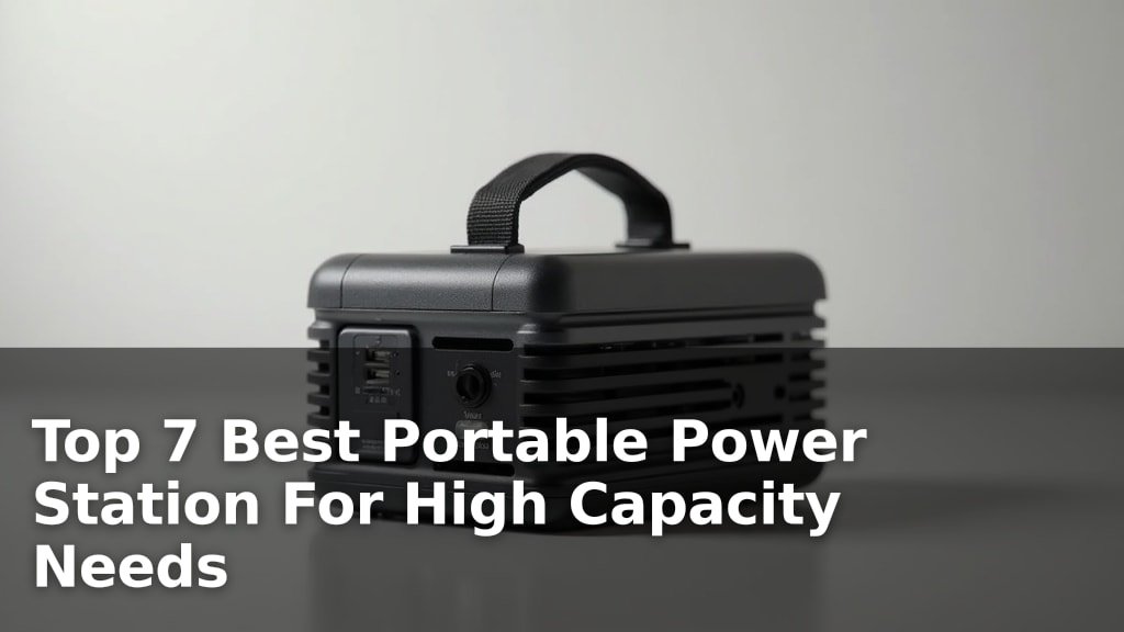 Top 7 Best Portable Power Station For High Capacity Needs