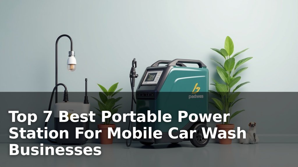 Top 7 Best Portable Power Station For Mobile Car Wash Businesses