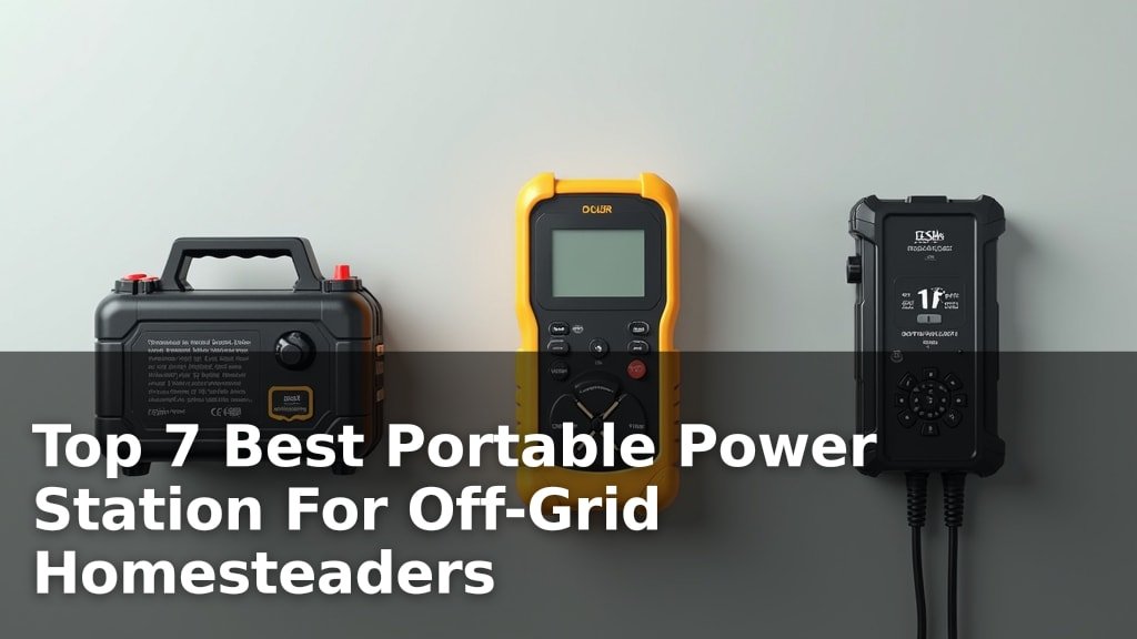 Top 7 Best Portable Power Station For Off-Grid Homesteaders