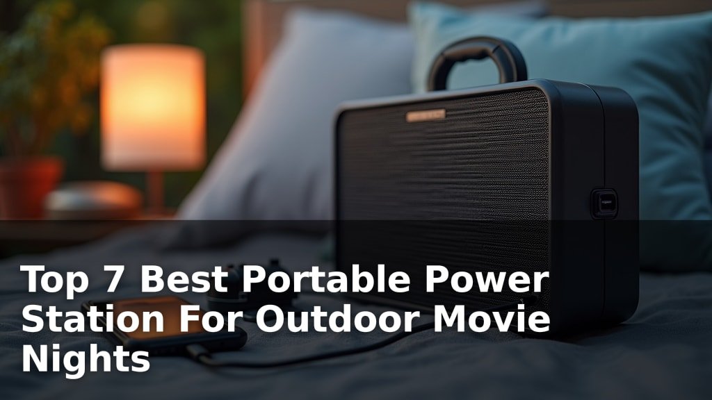 Top 7 Best Portable Power Station For Outdoor Movie Nights