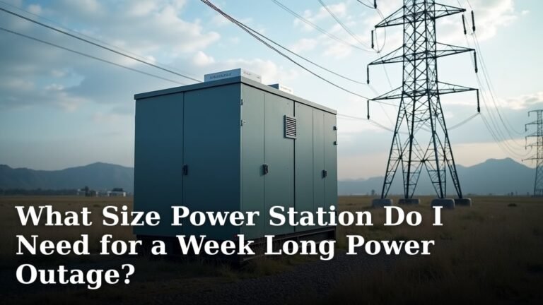 What Size Power Station Do I Need for a Week Long Power Outage?