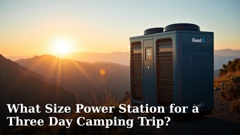 What Size Power Station for a Three Day Camping Trip?