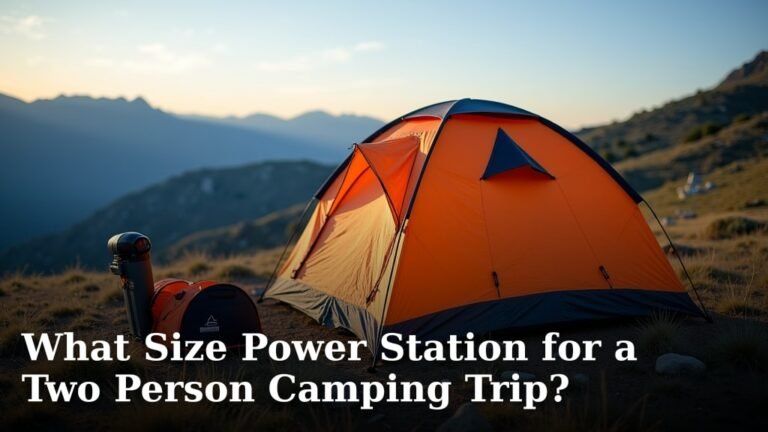 What Size Power Station for a Two Person Camping Trip?