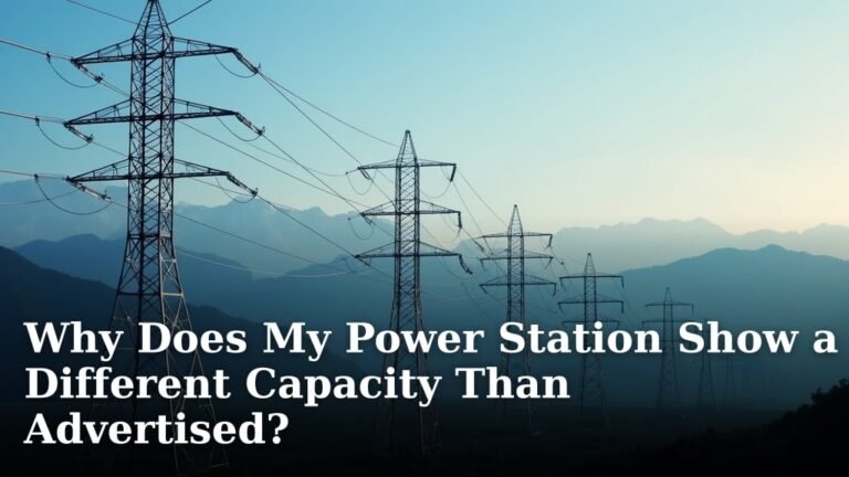 Why Does My Power Station Show a Different Capacity Than Advertised?