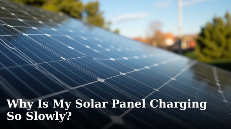 Why Is My Solar Panel Charging So Slowly?